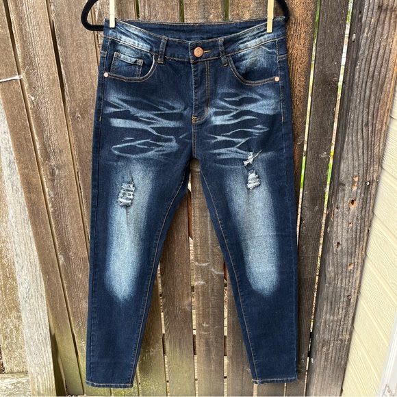 Junbaoss Men’s Distressed Slim Fit Stretch Jeans Sz 30 NWT. - Picture 11 of 14